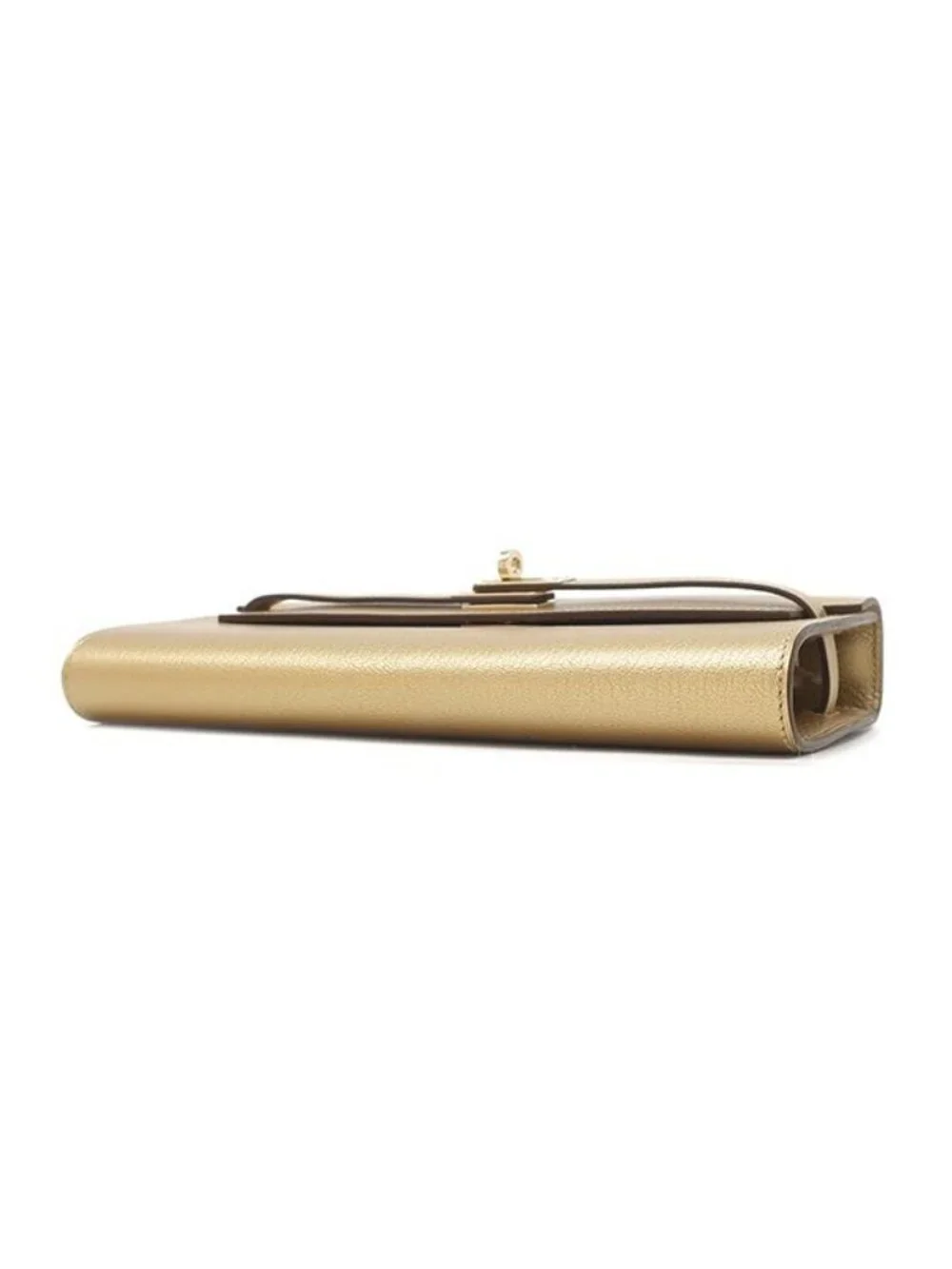 Hermes Wallet Kelly Long to Go Chevre Chamkila Champagne Gold